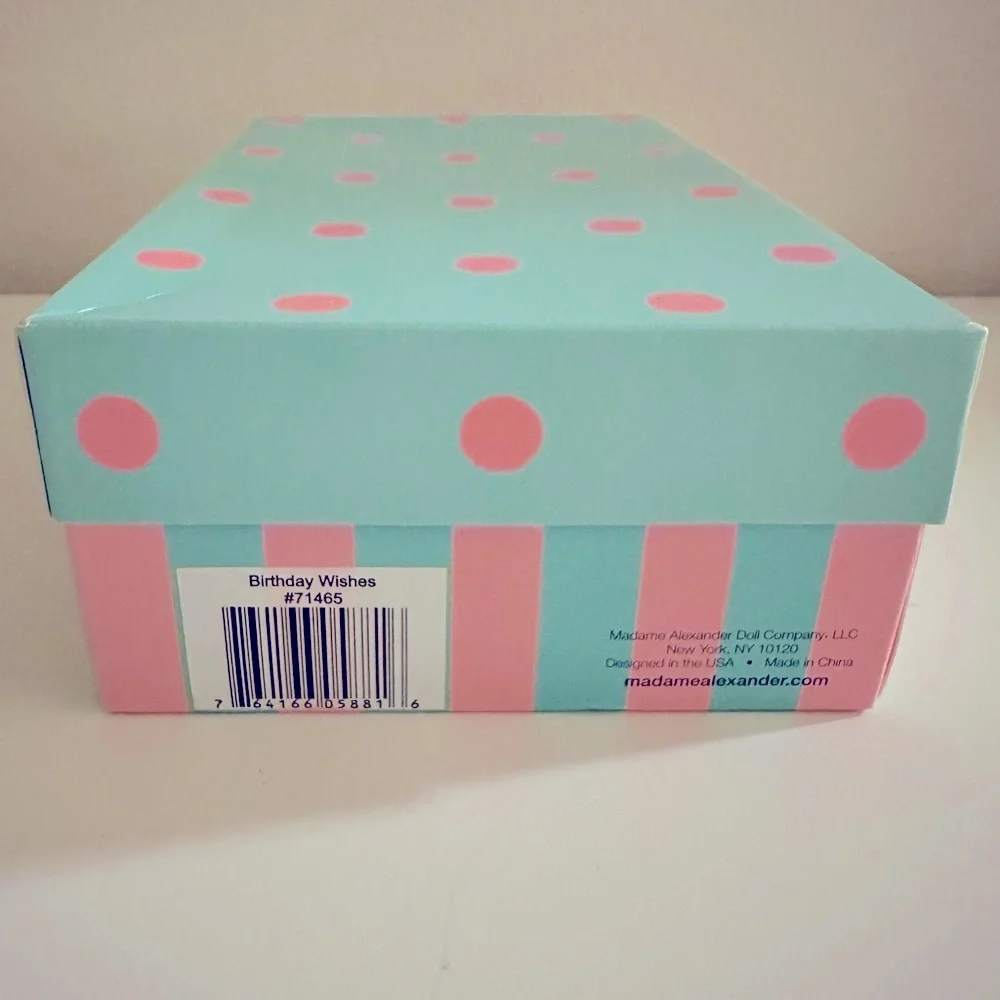 Madame Alexander Pink Polka Dot Doll Birthday Wishes - New in Box - Picture 4 of 6